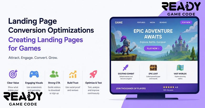 Landing Page Conversion Optimizations: Creating Landing Pages for Games